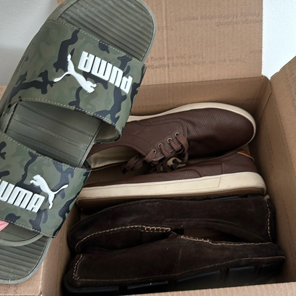 Men’s shoe bundle sz 10 puma banana republic loafers Steve Madden sneakers - Picture 1 of 10